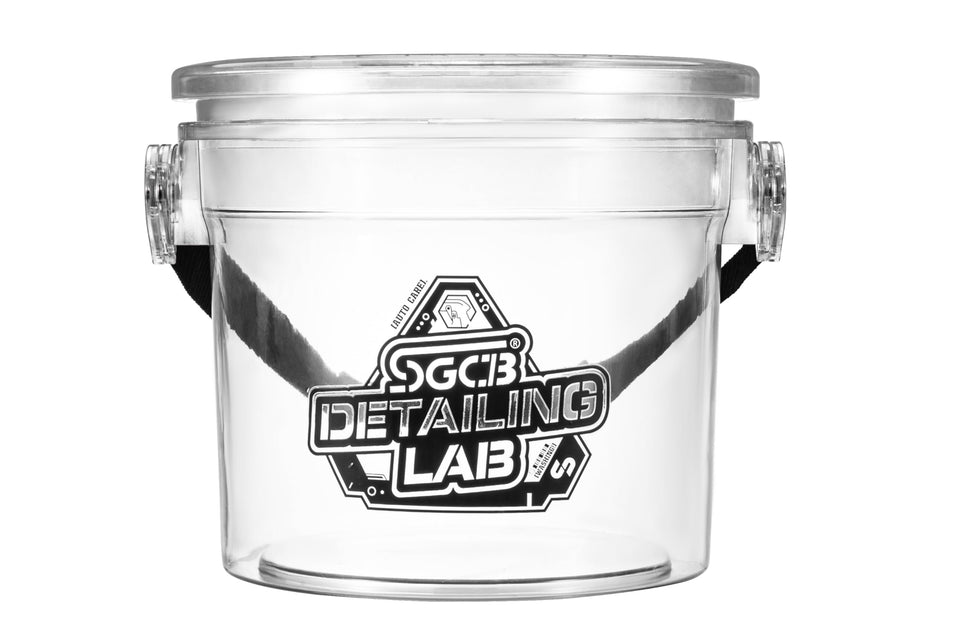 SGCB Car Detailing Bucket Heavy Duty Wash Bucket Transparent Bucket for Car Cleaning