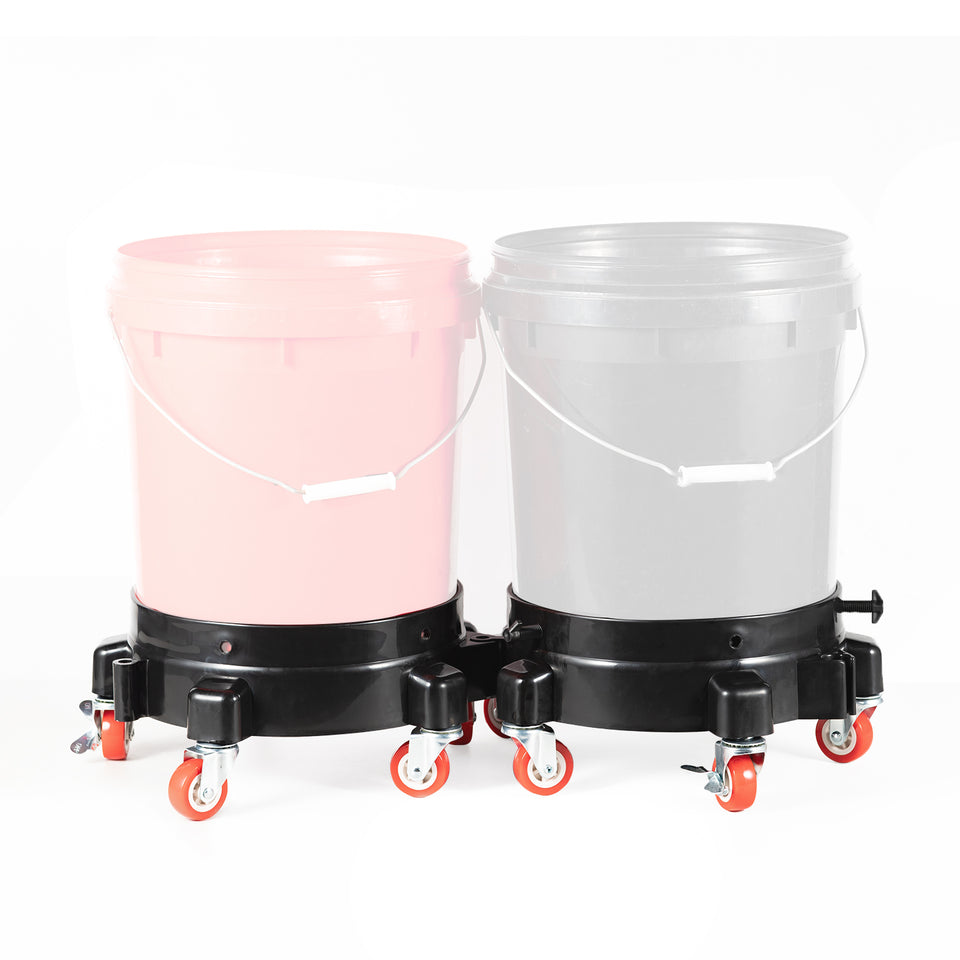 SGCB 12 Inch Removable Rolling Bucket Dolly for 4.4 Gal Bucket Car Wash System