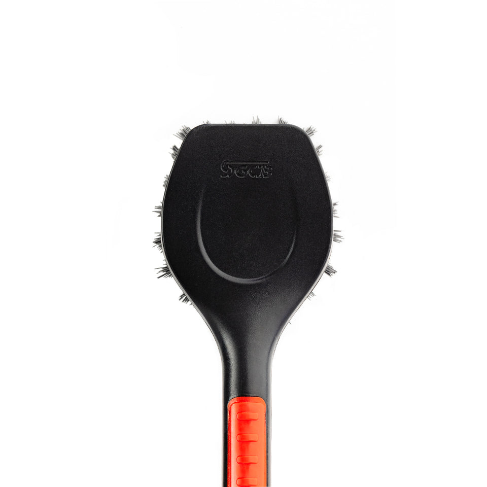 Tire Brush Ergonomic Grip with Long Handle