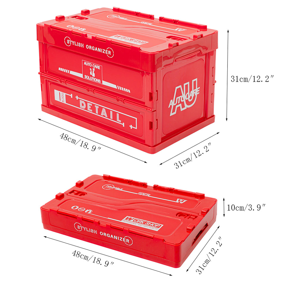 SGCB Collapsible Storage Bin Plastic Foldable Crate 36L