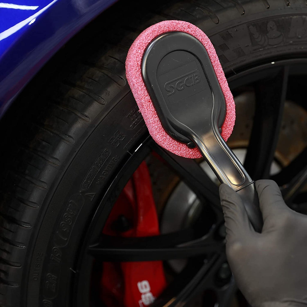Tire Shine Applicator Brush Car Waxing Tire Dressing Sponge Brush