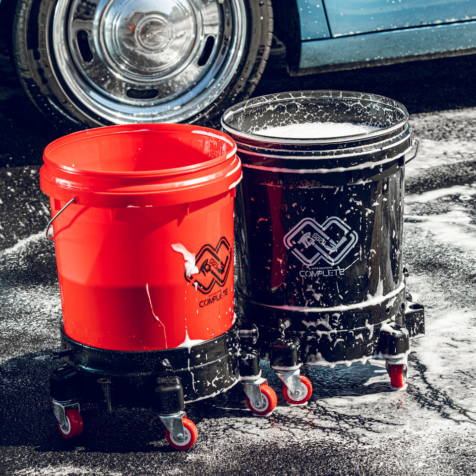 SGCB 12 Inch Removable Rolling Bucket Dolly for 4.4 Gal Bucket Car Wash System