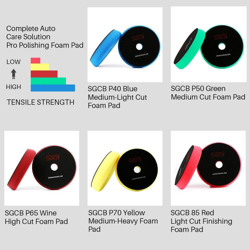 3/ 5/ 6In RO DA Foam Compouding Buffing Finishing Pad - SGCB AUTOCARE