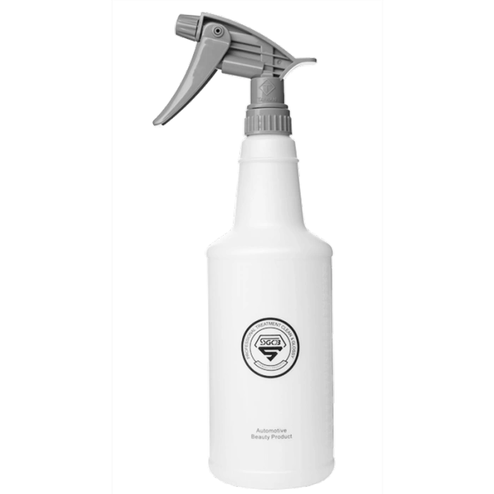 SGCB Plastic Automotive Spray Bottle, 34oz Heavy Duty Empty Car Detail Spray Bottle Fully Adjustable Spray Nozzle |Mist or Jet| No Clog All-Purpose Sprayer Cleaner Leak-Proof Chemical Resistant