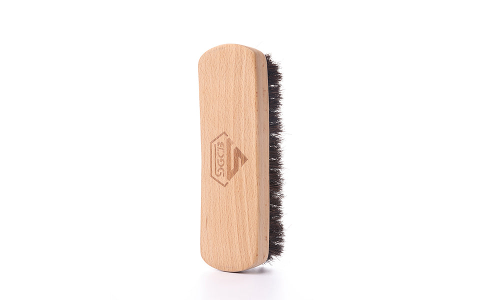 SGCB leather seat brush for auto care ，Horsehair Detail Brush Foam Pad Cleaning Brush Medium