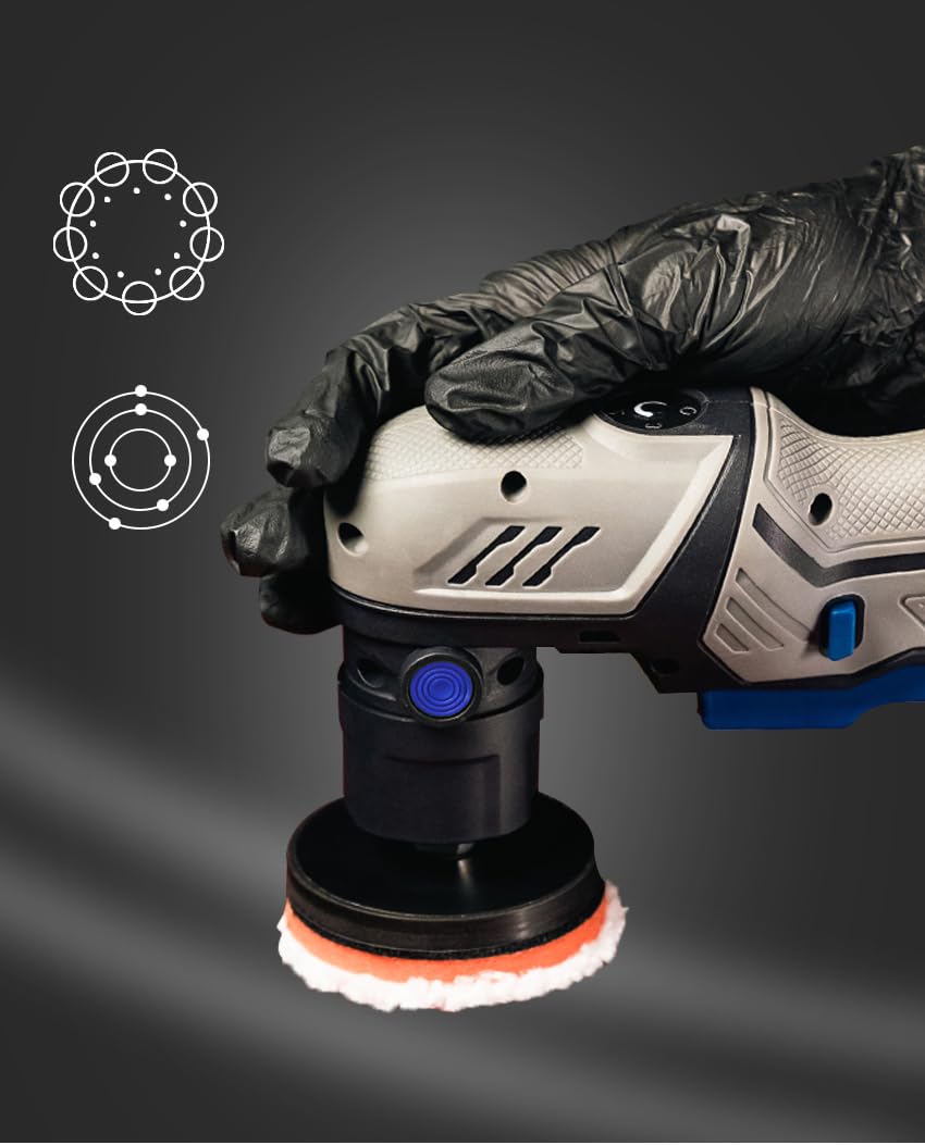 SGCB Cordless Mini Polisher RO/DA Mini Auto Machine Sets With Polishing Pad And Wool Pads for polishing, Sanding and Cleaning