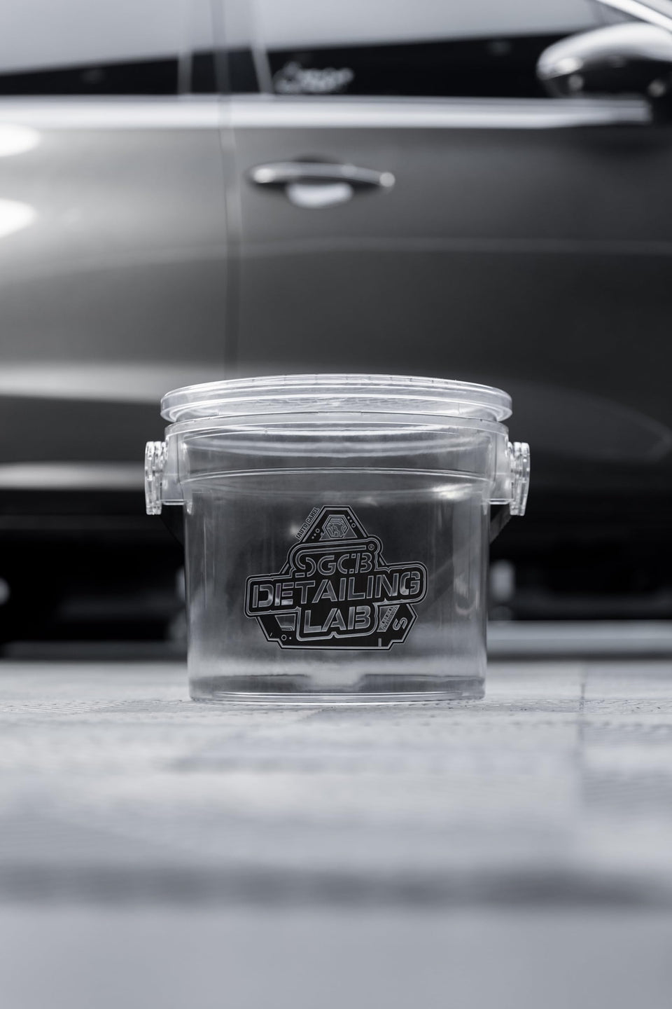 SGCB Car Detailing Bucket Heavy Duty Wash Bucket Transparent Bucket for Car Cleaning