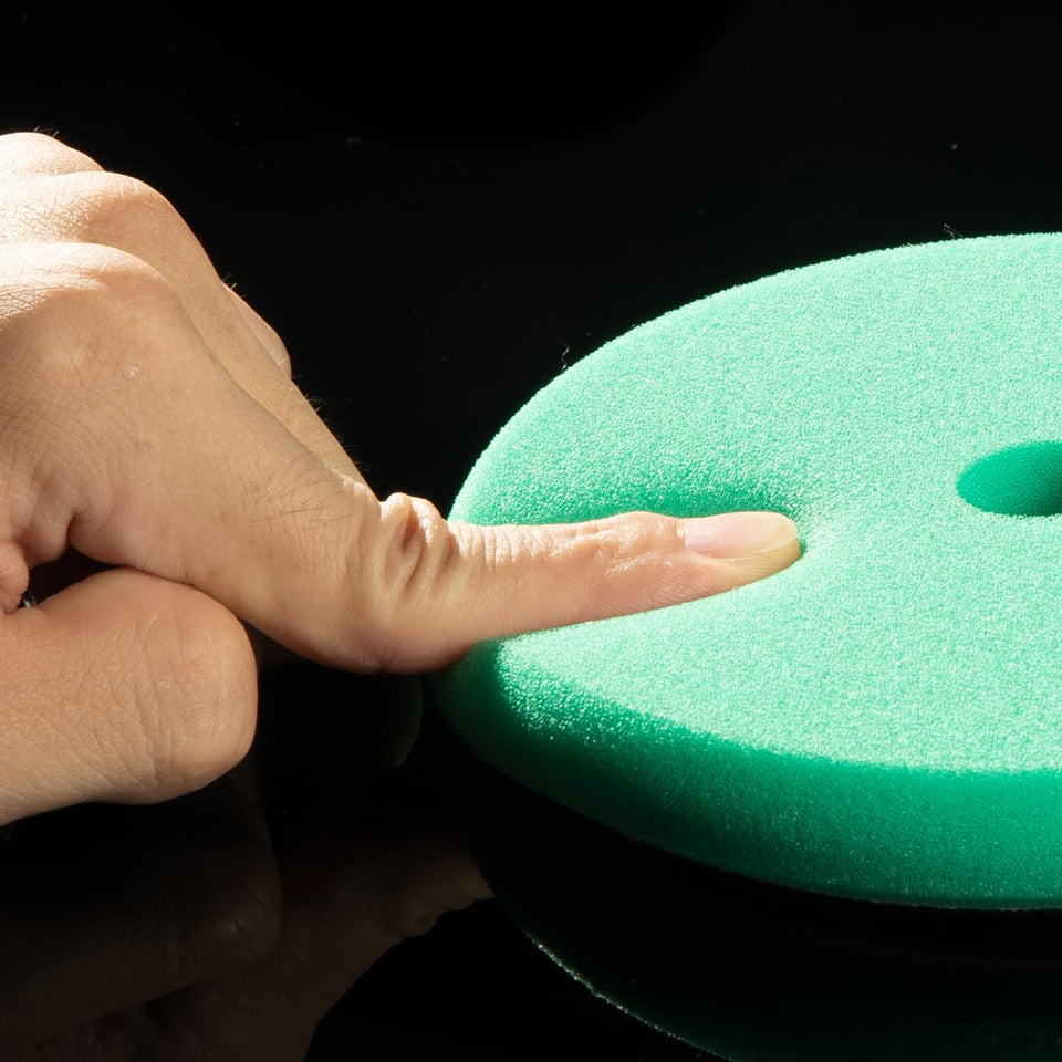 SGCB Pro 6" RO DA Buffing Polishing Pad Buffer Pads Hook and Loop Buffing Foam Pads Sponge Polish Pad 4Pcs Coarse to Fine for 6 Inch RO DA Rotary Polisher Compounding, Polishing, Finishing and Waxing