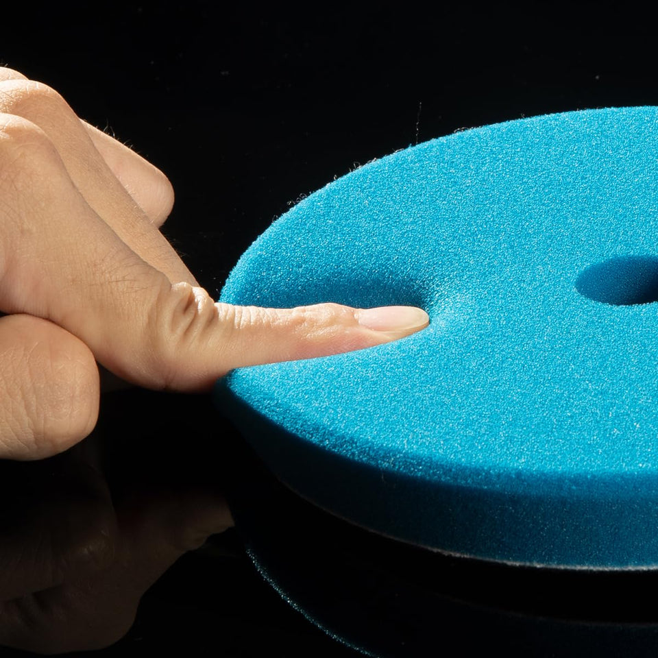 SGCB ProDA Buffing Polishing Pad Buffer Pads 4Pcs Coarse to Fine for RO DA Rotary Polisher Hook and Loop Buffing Foam Pads Sponge Polish Pad Compounding Polishing Finishing and Waxing