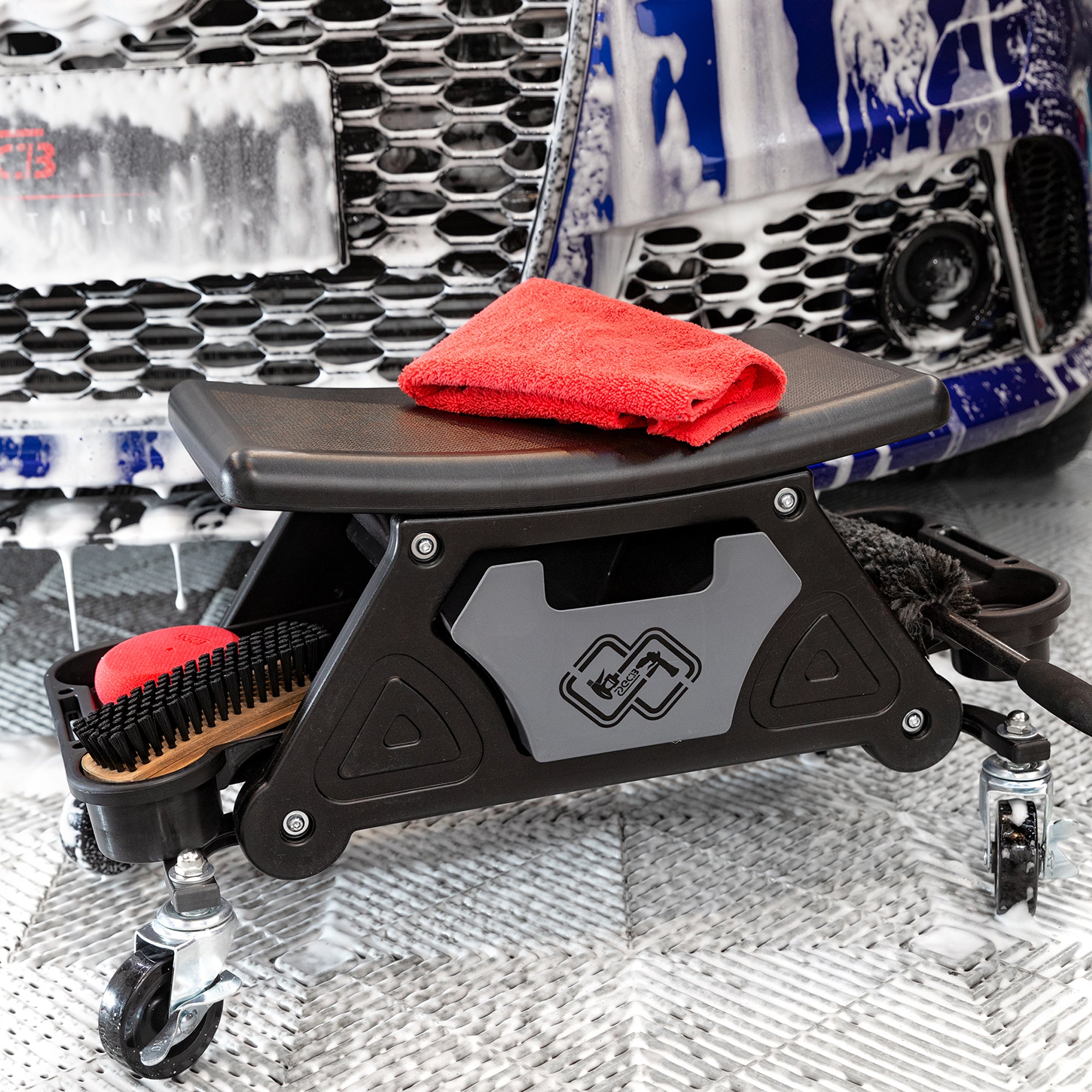【G-Monster】②助手席フラット【ローレルブラック】 SGCB Utility Roller Storage Stool, Heavy Duty Roller Mechanics