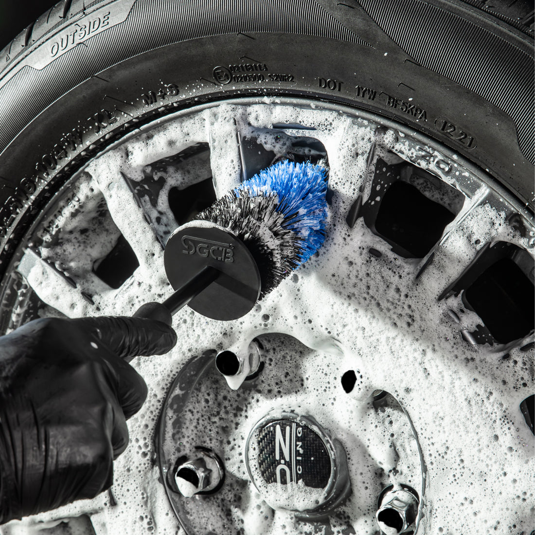 Buy Lovesole Car wash brush For wheels Soft wheel brush Tire