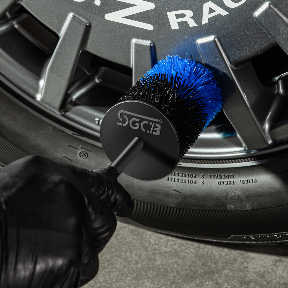  2-Pack Master Wheel Brush, Easy Reach Wheel and Rim Detailing  Brush 18'' Long Soft Bristle, Car Wheel Brush, Rim Tire Detail  Brush,Multipurpose use for Wheels,Rims,Exhaust Tips,Motorcycles : Automotive