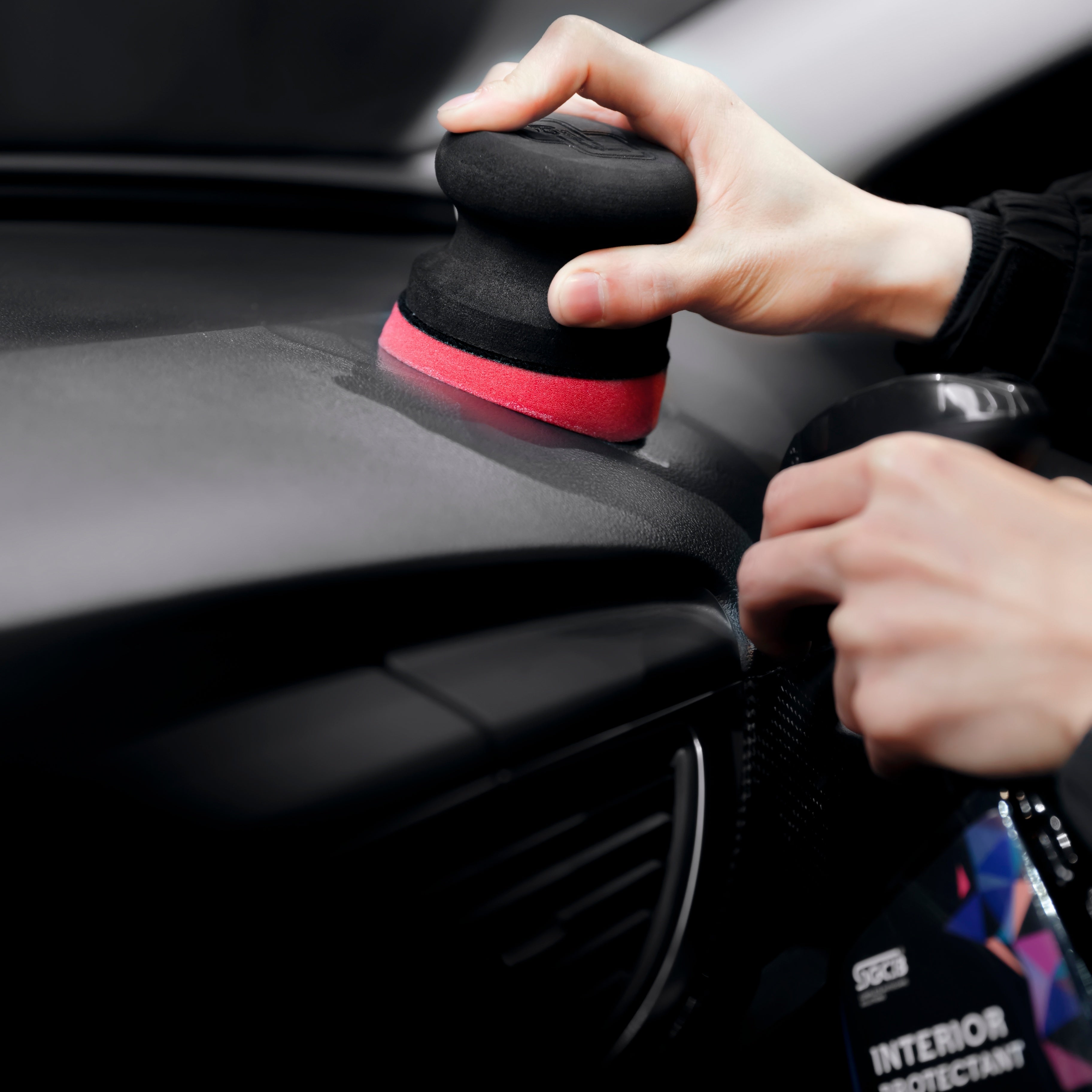 SPTA 3”Car Hand Wax Applicator Pad Kit Dia Sponge Tire Dressing