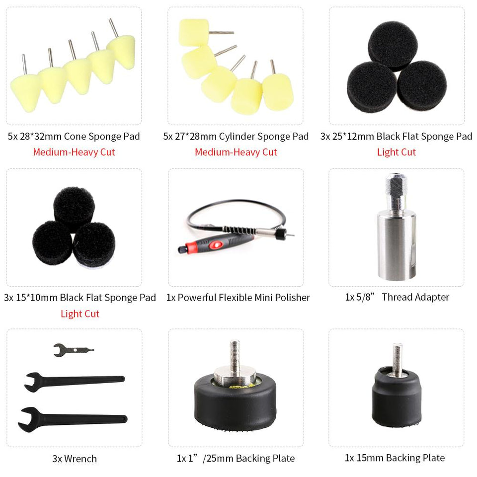 mini buffer polisher kit