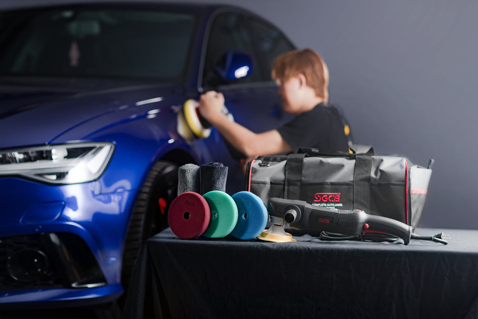 SGCB 5” RO Rotary Polisher Kit for Car Paint Compouding