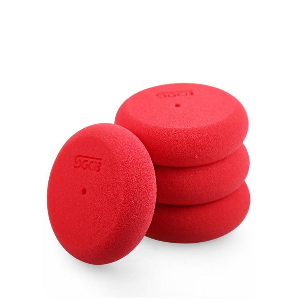 SGCB Foam Wax Applicator Pads for Car, Edgeless 3.7” Diameter Hand