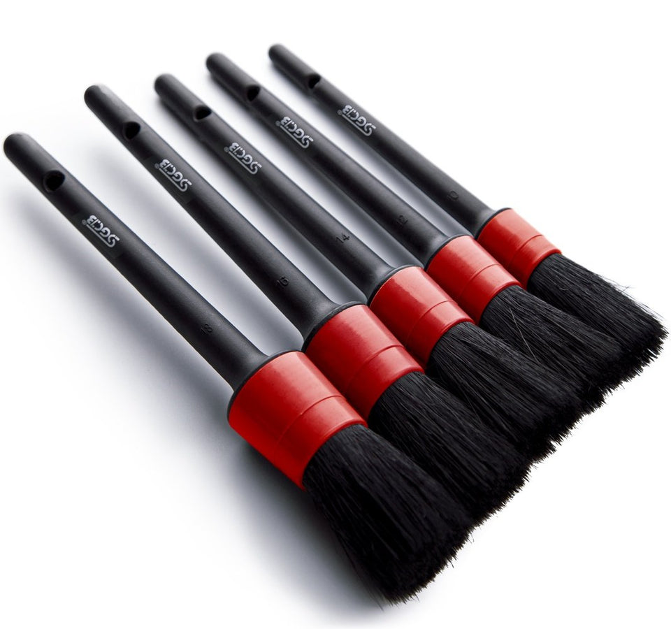 SGCB Soft Premium Nylon Detail Brush Set of 6, Bristle Car Detailing Brush  - Easy Reach Wheel Rim Interior - Long Wood Handle Car Wash Brush Kit, S/M/  – SGCB AUTOCARE